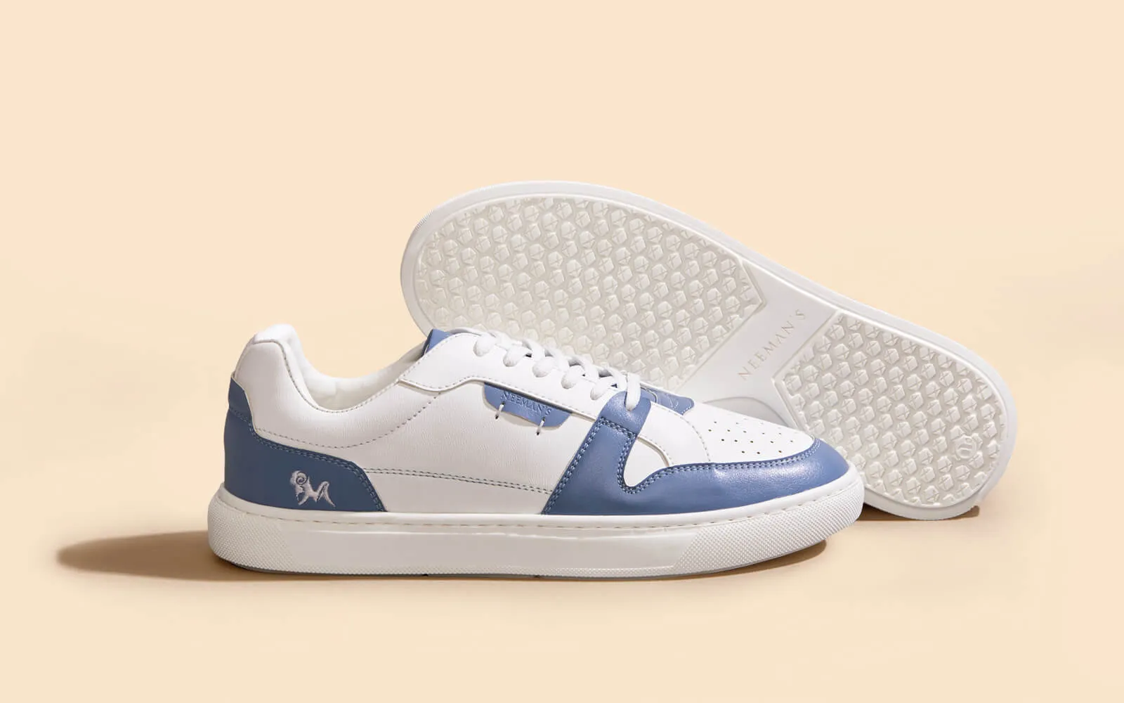 Retro Slick Sneakers : Blue and White