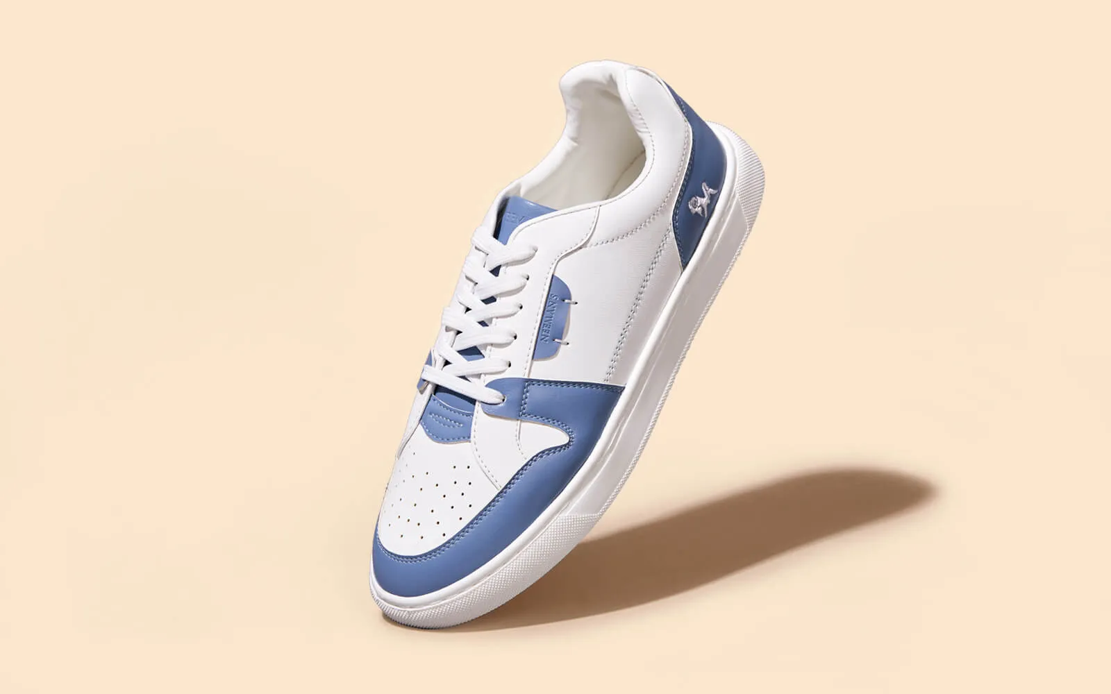 Retro Slick Sneakers : Blue and White