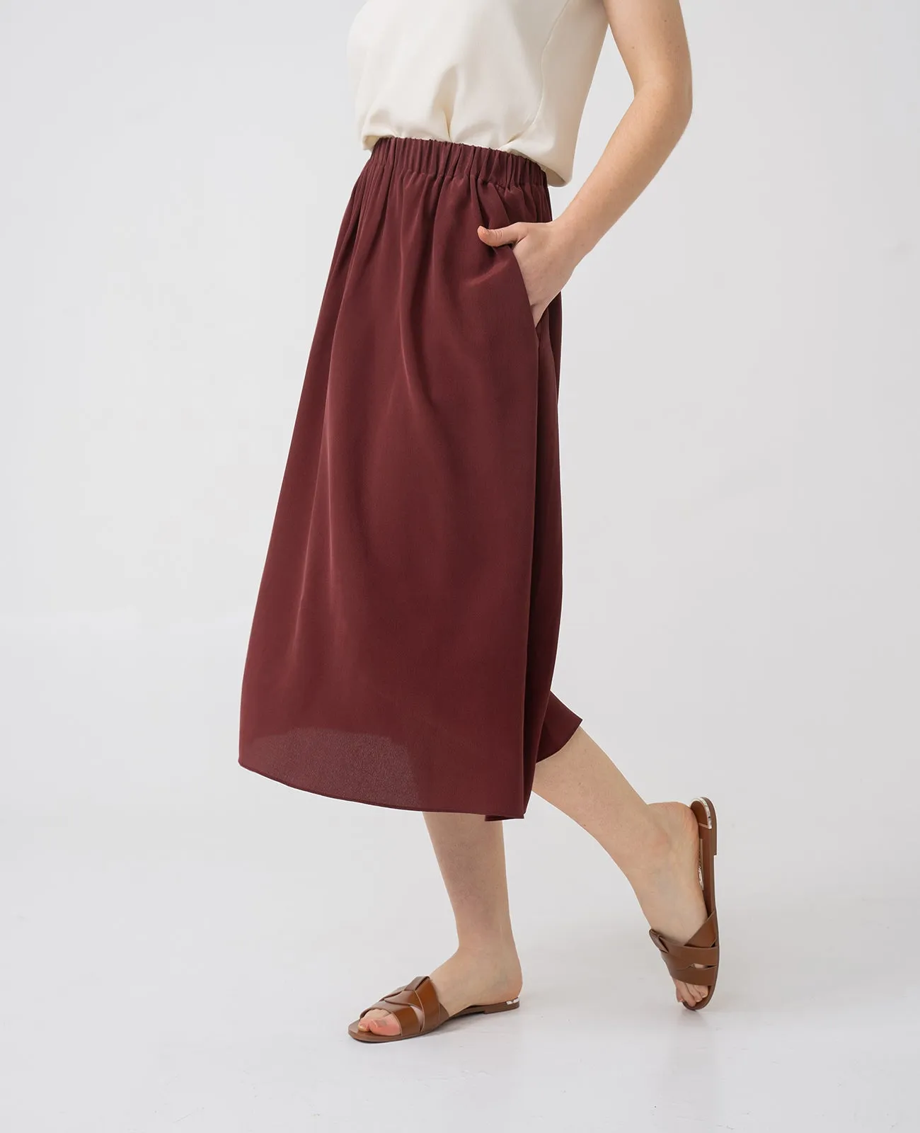 Silk Full Skirt