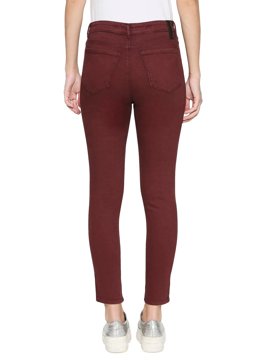 Spykar Women Cotton Red Jeans