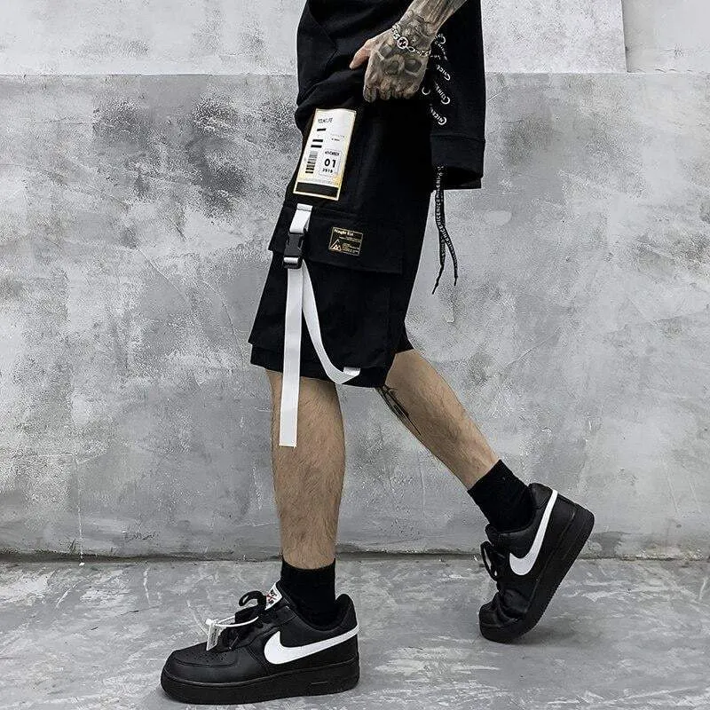 Techwear Ribbon shorts