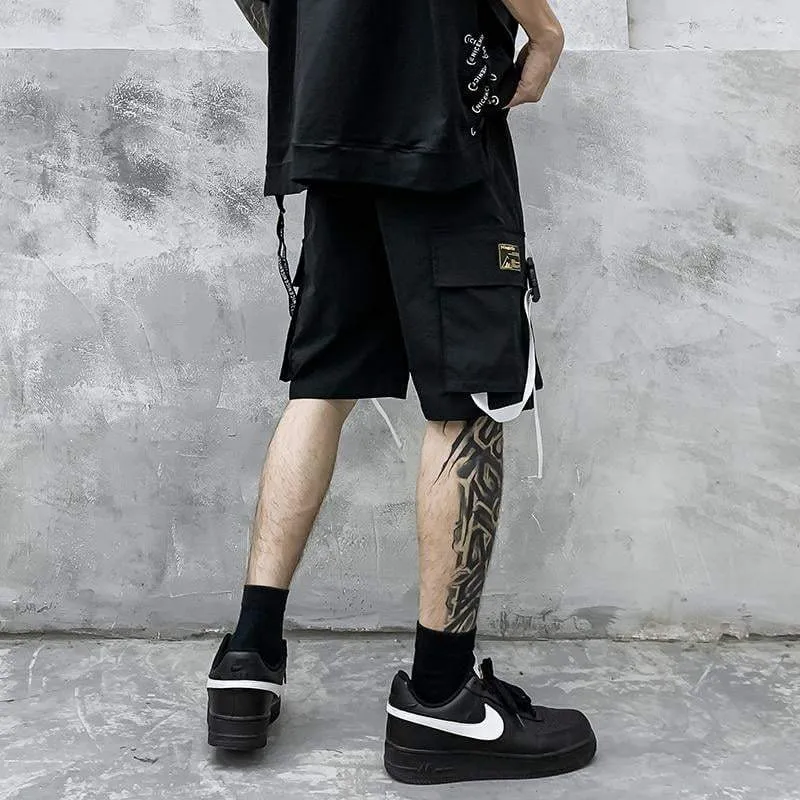 Techwear Ribbon shorts