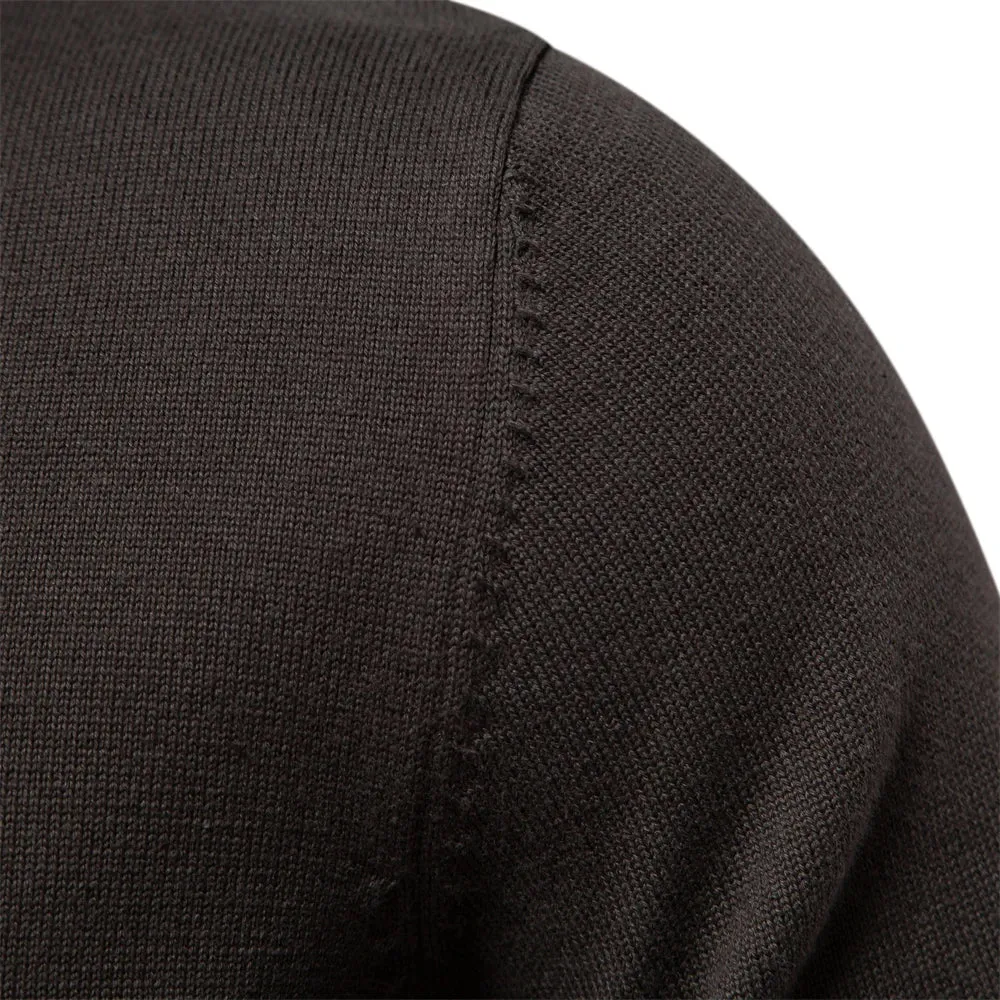 Winter Cotton Cardigan for Men Quality Mens Sweater Fashion Turn Down Collar Knitted Sweaters for Men