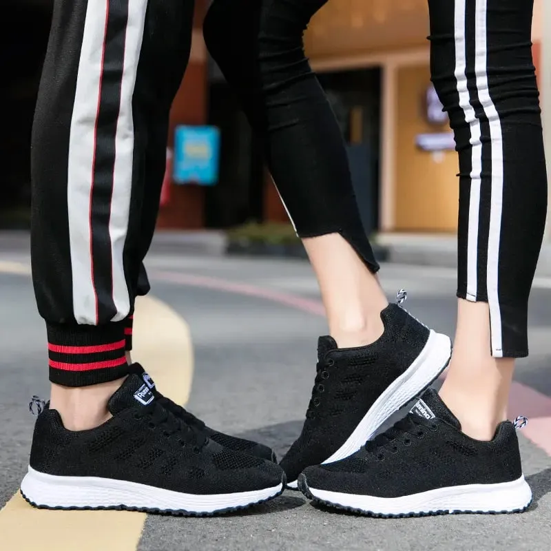 Women Casual Shoes Fashion Breathable Walking Mesh Flat Shoes Sneakers - WSA50023