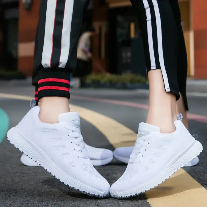 Women Casual Shoes Fashion Breathable Walking Mesh Flat Shoes Sneakers - WSA50023