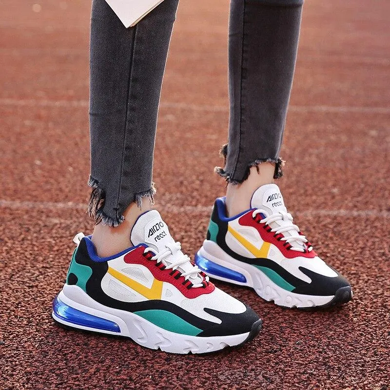 Women Colourful Chunky Breathable Sports Shoes