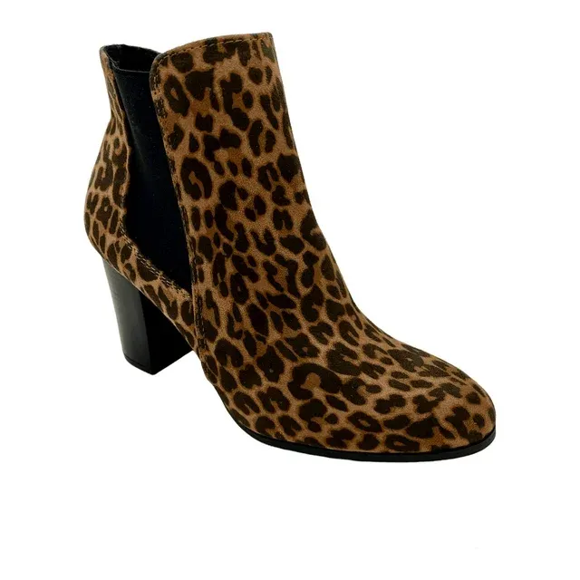 Women Fashion Leopard Print Ankle Rainboots