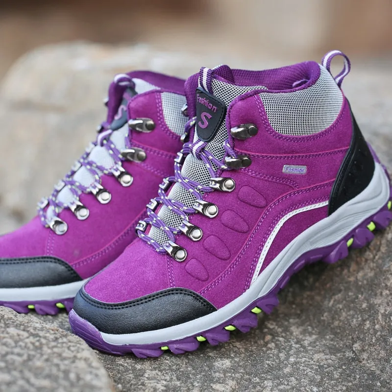 Women Mountain Outdoor Hiking Shoes Camping Climb Footwear Outdoor Walking Footwear Anti-slip Shoes - WHS50175