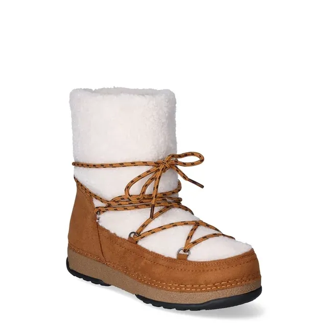 Women's Fashion Faux Shearling Winter Boots