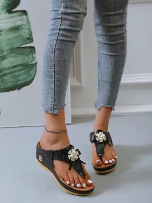 Women'S Sandals With Floral